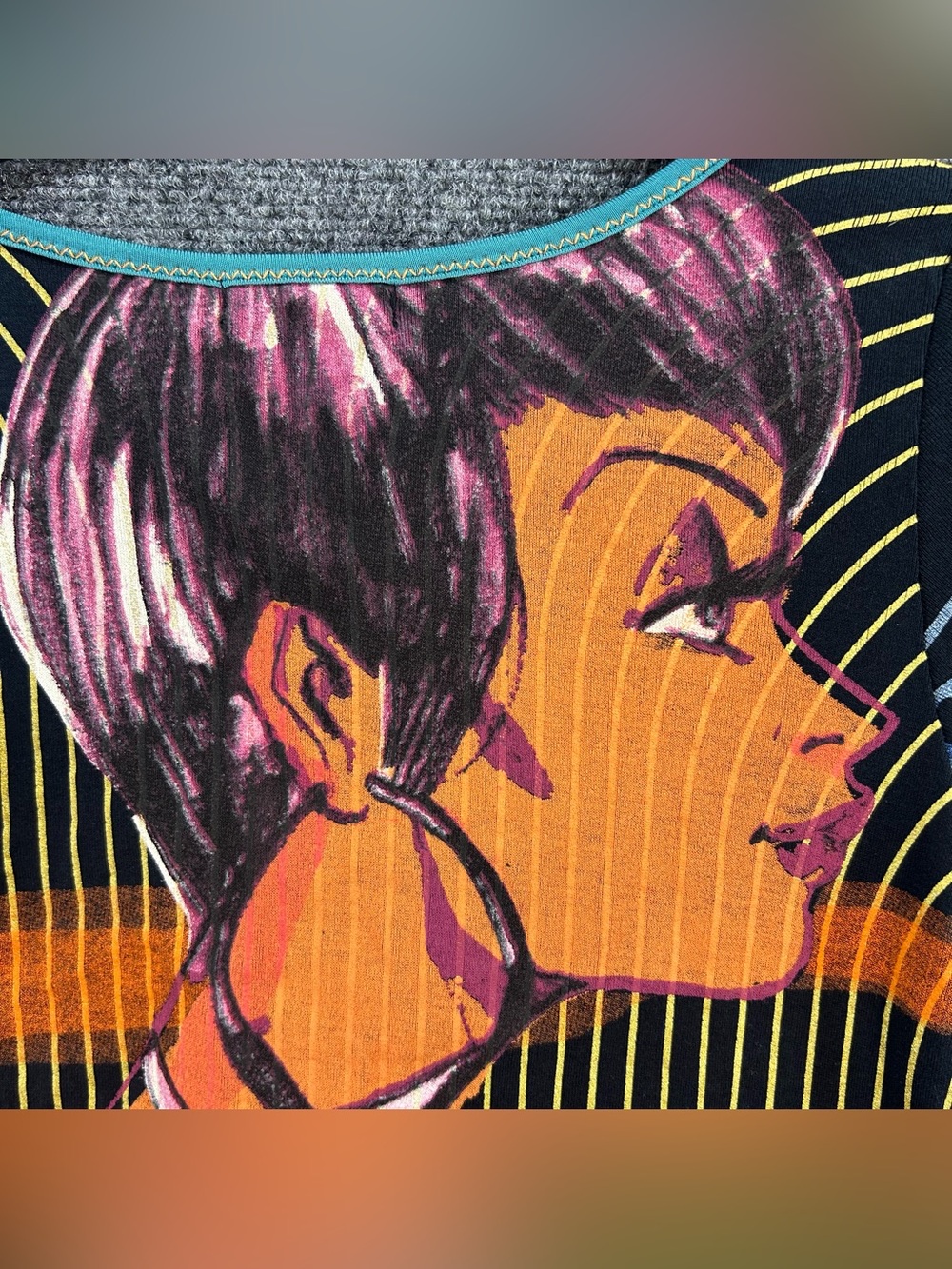 NWT Vintage Custo Barcelona Shirt Blouse ‘Dar Bora Bora’ Y2K Designer Pop Art - Picture 12 of 12